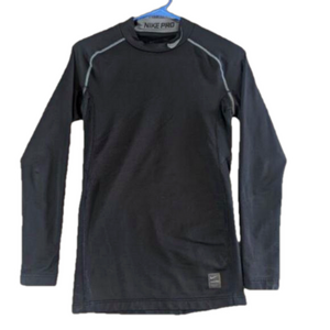 Nike Pro Combat Shirt Mens Large Black Dri Fit Compression Performance Athletic